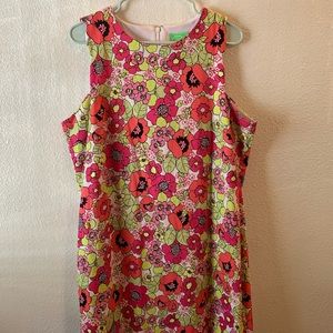 Cappagallo retro flower dress.   size 16  new